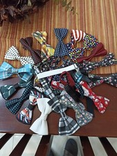 lot of 17 bow ties for men adjustable elastic neck band