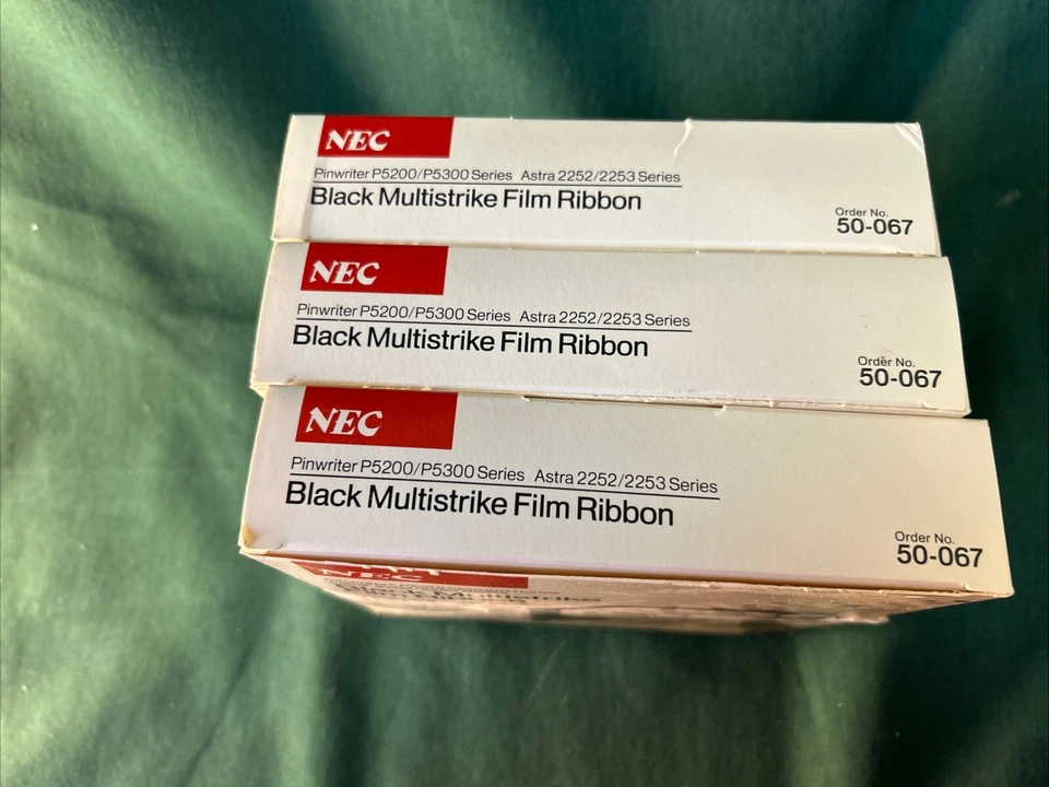 NEC Pinwriter MultiStrike Black Film Ribbon 50-067 Astra 2252/2253 Series 3 Pack - Image 2 of 4