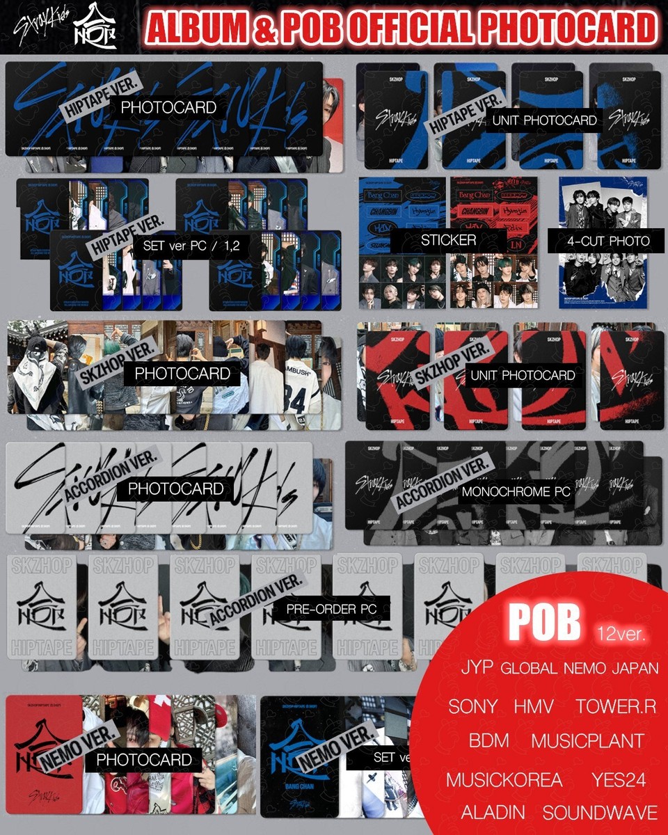 STRAY KIDS SKZHOP HIPTAPE 合 HOP ALBUM PHOTO CARD JAPAN POB STRAY KIDS SKZHOP HIPTAPE 合 HOP ALBUM PHOTO CARD JAPAN POB