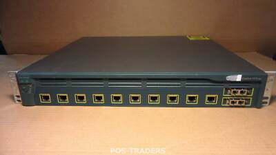 Cisco 3550 WS-C3550-12T 10-Port 10/100 + 2-Port GBIC Switch INCL 2x GBICS