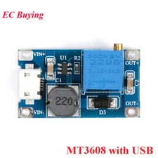 5 pcs DC-DC Micro-USB Step Up Boost Module 2-24V IN 5-28V 2A Power Converter