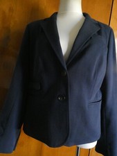 Talbots women s navy 2 buttons gorgeous blazer Large