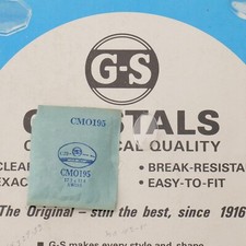 Vintage NOS GS Watch Crystal CMO195 Swiss - 17.3 x 11.8mm NEW MH-MQ 