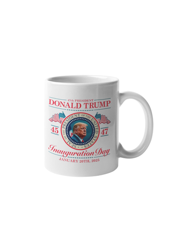 PRESIDENT DONALD TRUMP 45TH AND 47TH COMMEMORATIVE INAUGURATION MUG JANUARY 2025 - 第 2/5 張圖片