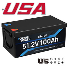 48v 100ah Lifepo4 Lithium Battery Built-in 100a Smart Bms Perfect For Rv