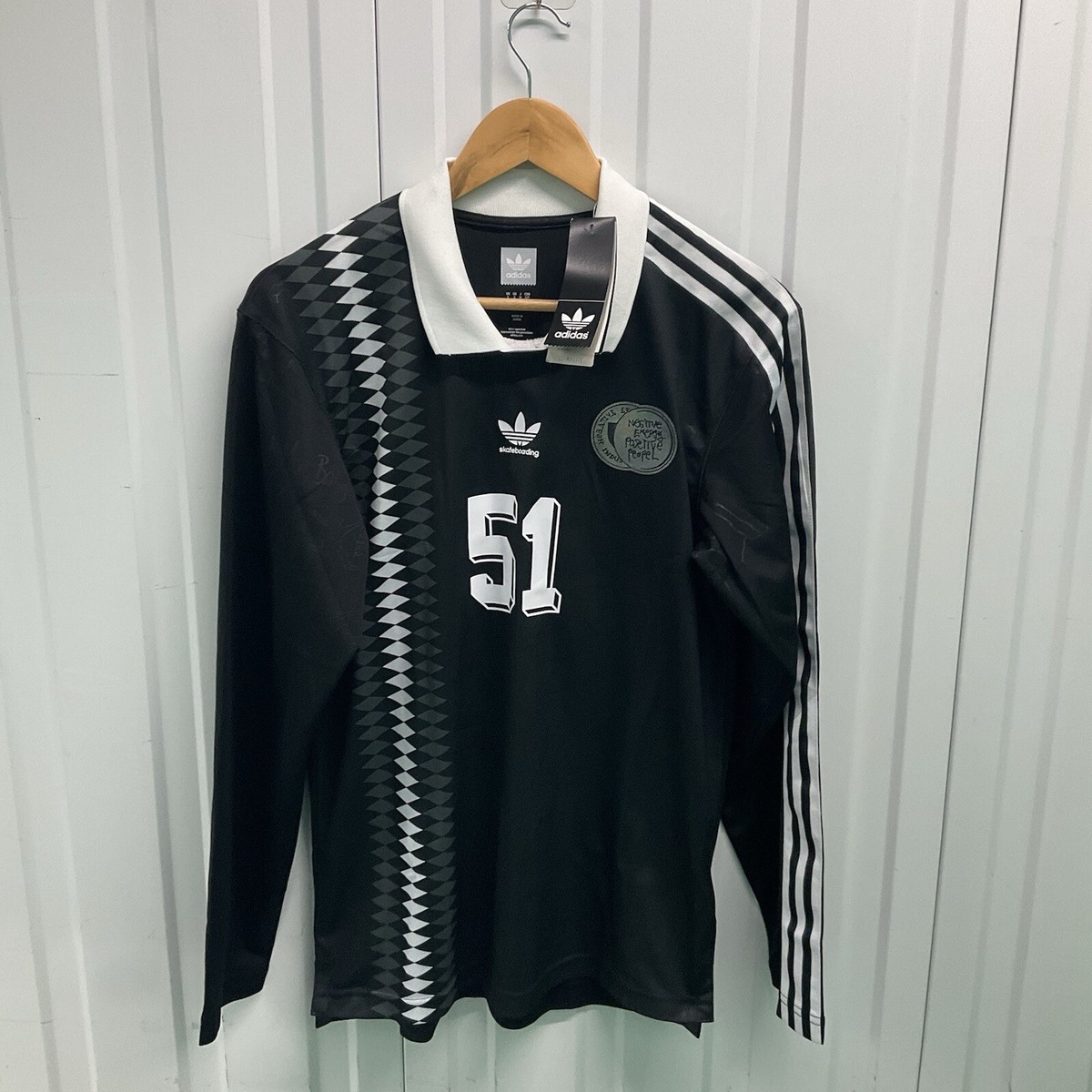 New Adidas Skateboarding Johnson Long Sleeved Jersey Men's