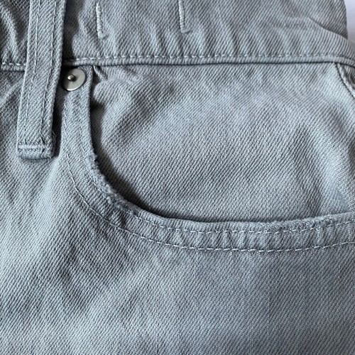 Madewell Slim Demi Boot Dekalb Jeans Womens Size 25 Gray Crop Distressed Hem NWT - Picture 12 of 23