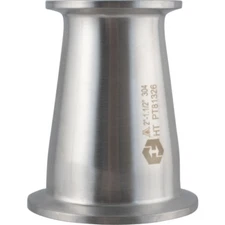2" to 1.5" Tri Clamp, Tri Clover, Sanitary, Concentric Reducer, 304 Stainless S