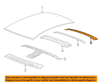 GM OEM 14-20 Impala Roof Roof Components-Rear Header 20966086