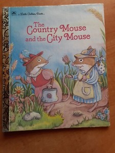 Rare Vintage a Little Golden Book  "The Country Mouse and the City Mouse "