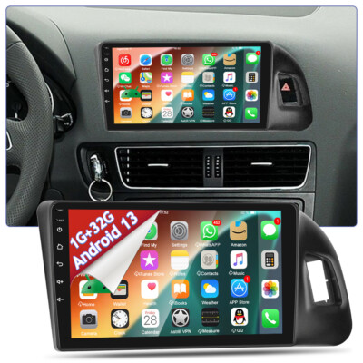 1+32GB Android 13 Für Audi Q5 2010-2018 Autoradio GPS Navi WIFI RDS Bluetooth FM
