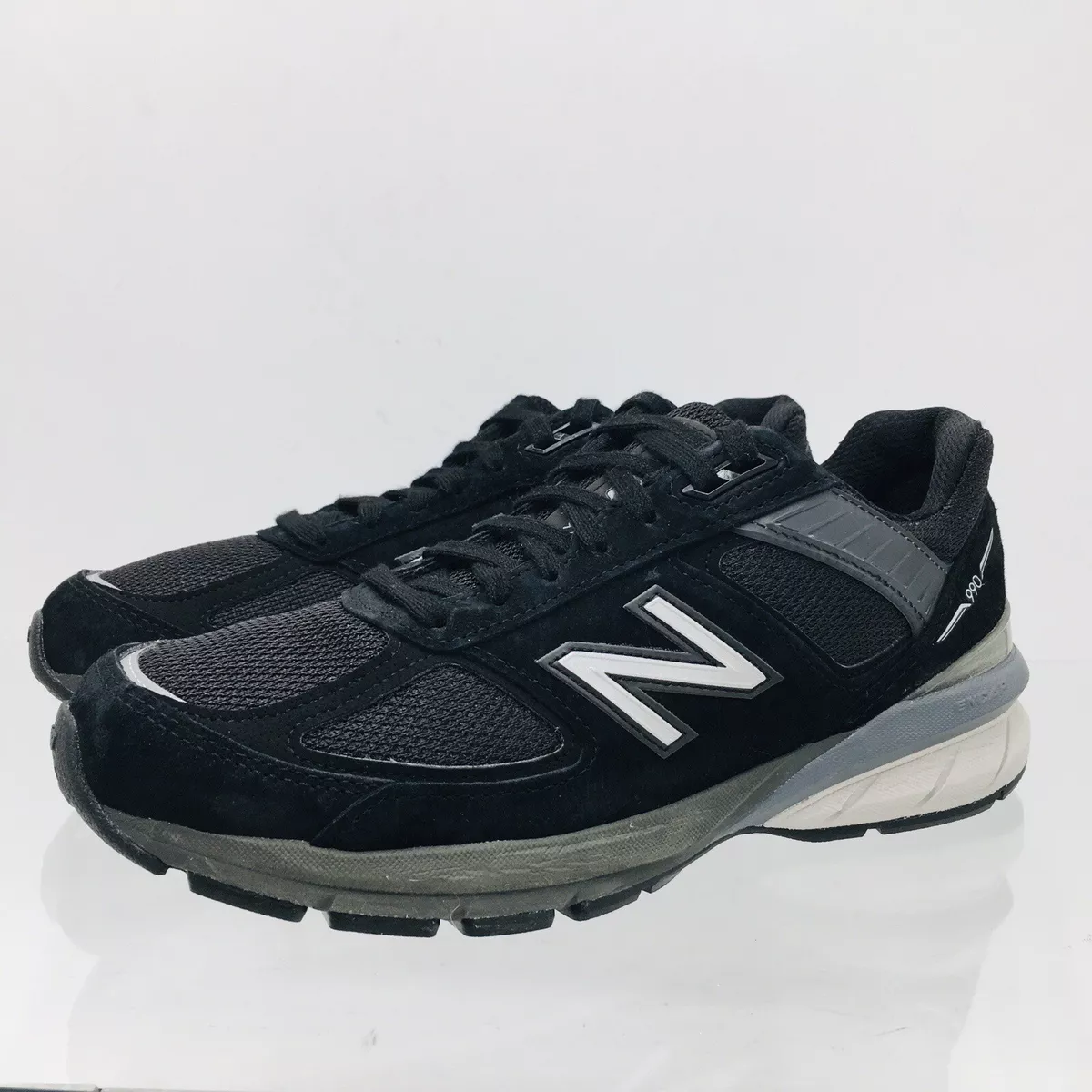 New Balance 990v5 Black Silver Men s Running Shoes Size 10 EE M990BK5