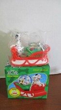 McDONALD'S Disney's 101 DALMATIONS SNOW GLOBE DOG SLEDDING 1996 NIB