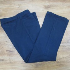 Vintage Lee Casual Cotton Pants size 16L Navy Blue Cotton/Spandex Slash Pockets