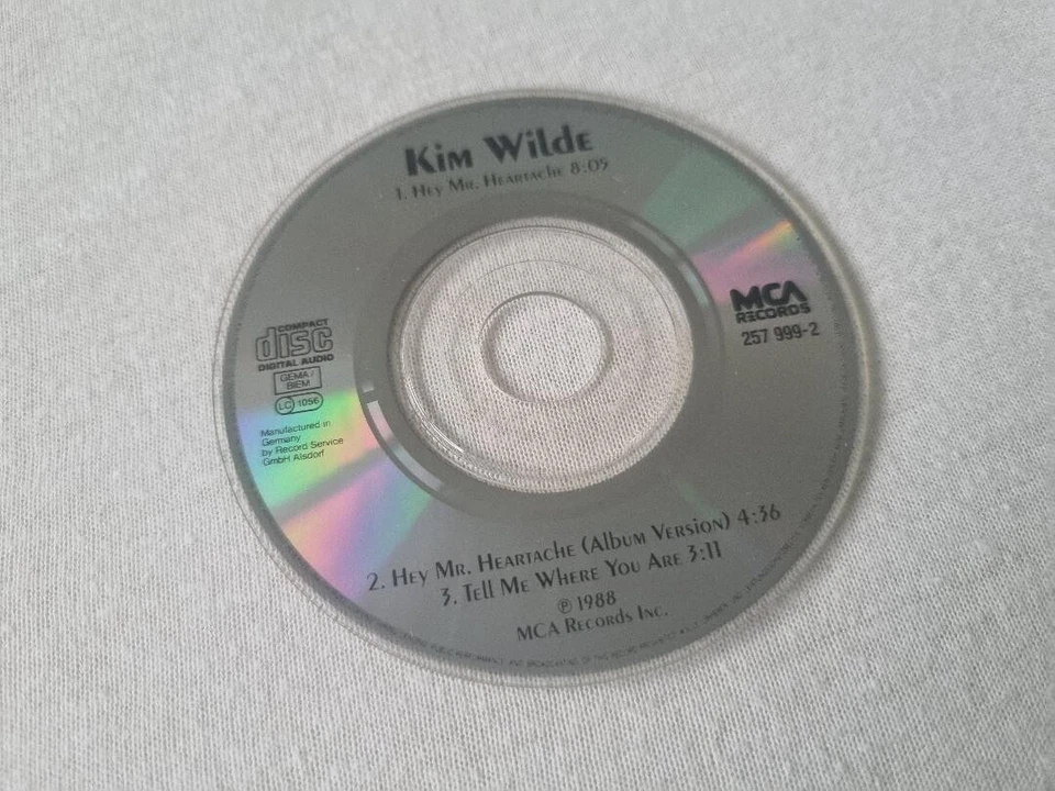 CD Mini Single Kim Wilde - Hey Mister Heartache + Tell Me Where You Are - Bild 2 von 2