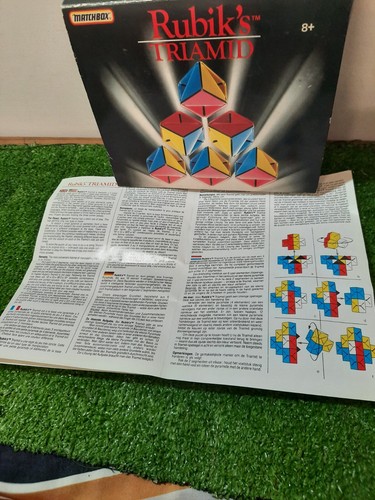 RUBIK'S TRIAMID In Original Box 1990 w/ instructions. Pre-Owend/Good Condition. - Picture 5 of 12