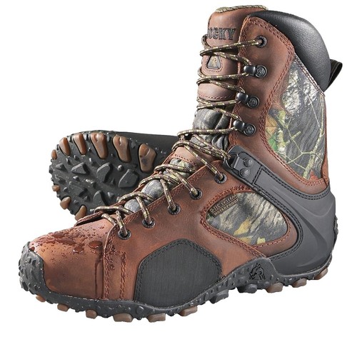 ROCKY Cabin Collection Brown Leather Moc Toe Work Boots Lace Up Cabincore Sz 12 ROCKY Cabin Collection Brown Leather Moc Toe Work Boots Lace  main image 2