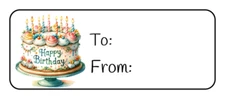 TO FROM GIFT TAGS HAPPY BIRTHDAY STICKERS ENVELOPE SEALS LABELS FAVORS CAKE (30)
