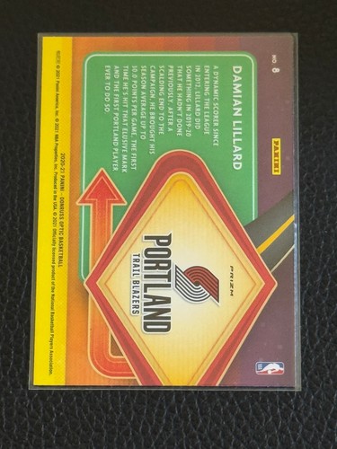 2020-21 Panini Donruss Optic - Express Lane Purple Prizm #8 Damian Lillard - Foto 2 di 2