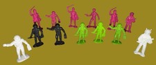 Galaxy Laser Team 5.5" White Space Patrol PVC Lot Of 13 -1979 Tim Mee Toys ORIG