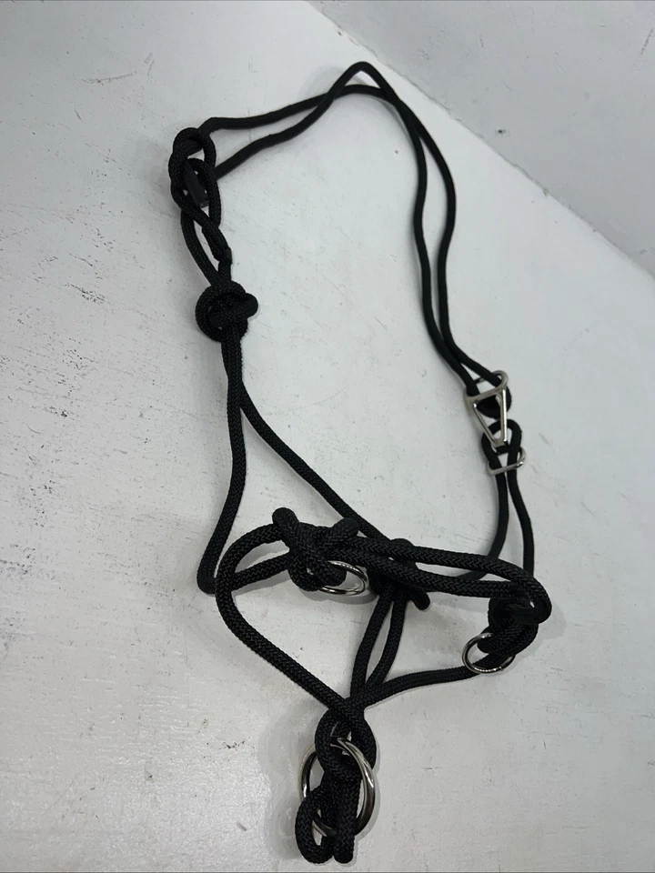 Nuevo Combo Tirador Lateral Halter Cuerda Negra Resistente 1 #50-4000 H-502 Foto 3 de 4