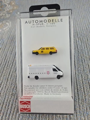 Spur N - 1:160 - 2 Fahrzeuge Post und Telekom - VW und Mercedes -Busch N 8306 - Bild 1 von 2
