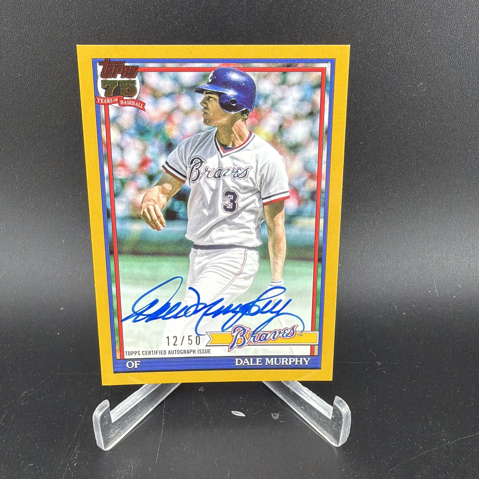 Dale Murphy 2026 Topps Series 1 1991 Topps Autographs Gold /50 Braves #91A-DMU