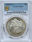 US 1884 CC Morgan Silver Dollar PCGS MS64 $1.00