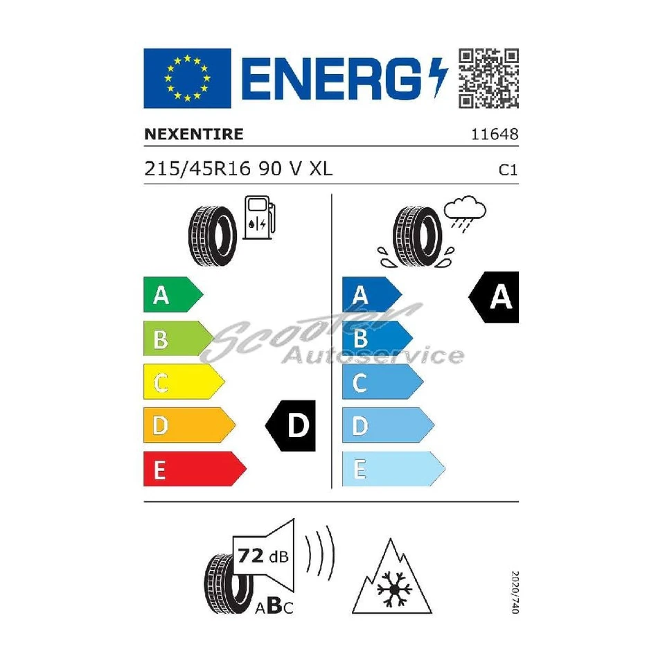 Ganzjahresreifen Nexen 215/45R16 90V 3PMSF XL | 29411 - Bild 2 von 3