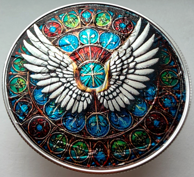 #ad Angel Wings Christian American Silver Eagle 1oz. .999 Silver Dollar Coin $149.23