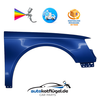 Kotflügel für VW PASSAT B6 LD5Q rechts Blau 05-10 Vorderseite lackiert neu