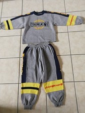 Mickey collection Disney Boys Sz 7/8 Sweater Jogger Set Grey yellow Blue