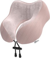 Yomisee Nackenkissen Memory Foam Reisekissen Flugzeug Auto BüRo Camping Rosa