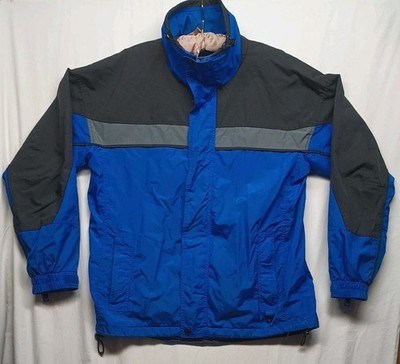 Colorado Clothing Tech Series Mens L Blue Black Summit Anorak Shell Jacket