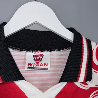 WIGAN WARRIORS ENGLAND rare MAILLOT MAILLOT RUGBY EREA ORIGINAL TAILLE XS WIGAN WARRIORS ENGLAND rare MAILLOT MAILLOT RUGBY EREA ORIGINAL TAILLE XS