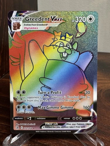 Greedent VMAX (Secret) 272/264 Swsh08: Fusion Strike Holo