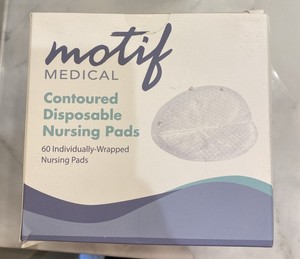 Motif Medical Contoured Disposable Nursing Pads 60 Count Individually Wrapped
