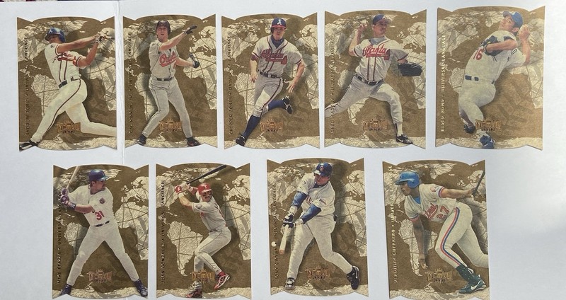 Fleer/Skybox 1998 Metal Universe Universal Language MLB Card Lot (9) Stars