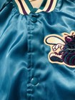 VTG Charlotte Hornets NBA Team Chalk Line Satin Bomber Jacket Adult Medium — photo 5