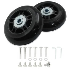 2 Pack 70mm x 24mm Suitcase Replacement Wheels Lnline Skate Wheels Travel Bag...