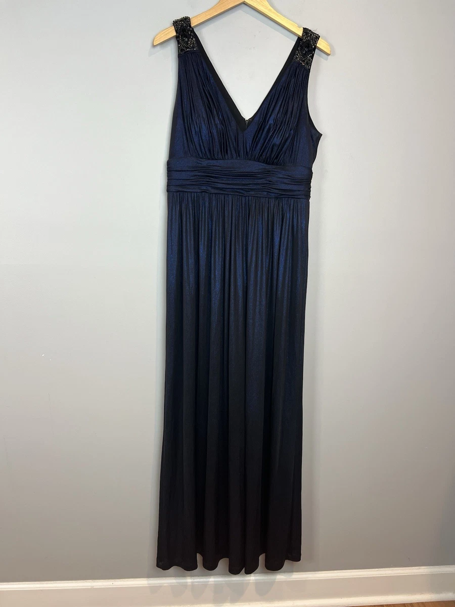 black formal dress maxi Hot Black Long Prom Dress Lace V Neck Formal Dresses A Line High split –  MyChicDress main image 0