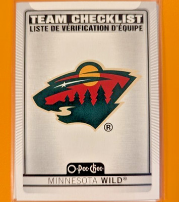2021-22 O-Pee-Chee #565 Minnesota Wild Team Checklist