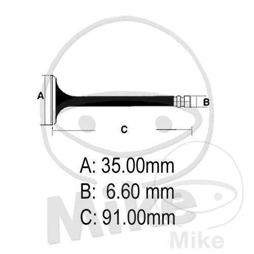 Soupape d'admission OE pour Honda FT 500 XL 500 S R Pro Link XR 500 - Photo 1/1