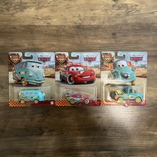 Disney Pixar Cars Lot/3 Lighting McQueen, Tow Mater, Fillmore Race To Cele