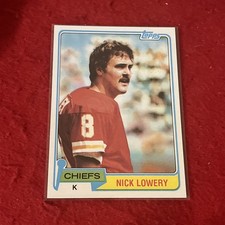 Set Break!  1981 Topps NICK LOWERY Rookie RC Card #213   NM-MT   Chiefs. rookie card picture