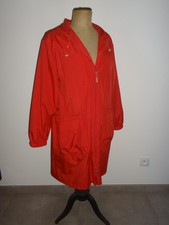 LIVA 46 IMPER AVEC CAPUCHE TRENCH BELLES FINITIONS VESTE LONGUE ROUGE PARKA   IM