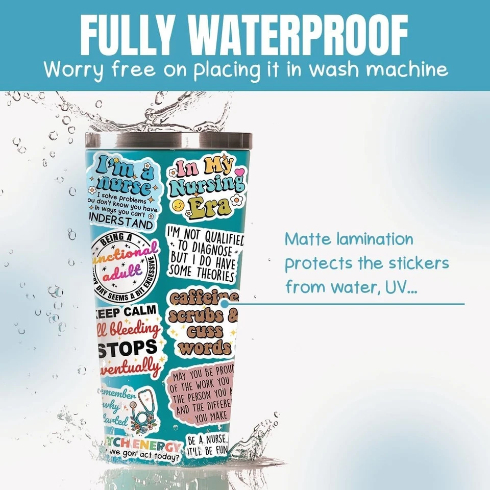 10pcs Nurse Sticker, Inspirational Nurse, Motivational Nursing, Healthcare Hero - Image 4 of 4