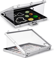 24"X20" Trade Show Display Case Sports Card Portable Aluminum Showcase Table Top