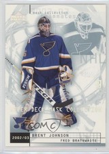 2002 Upper Deck Mask Collection Teammates Fred Brathwaite Brent Johnson #75 0w8