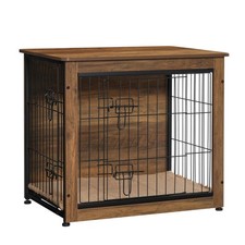 27 Dog Crate Furniture Indoor Dog Kennel with Waterproof Cushion